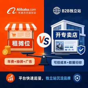 B2B独立站和阿里国际站对比