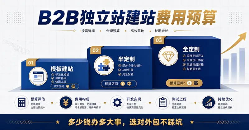 B2B独立站建站费用预算 B2B独立站外包费用